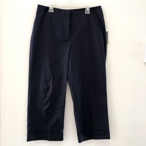 Josephine Chaus Indigo Blue Cropped Dress Pants